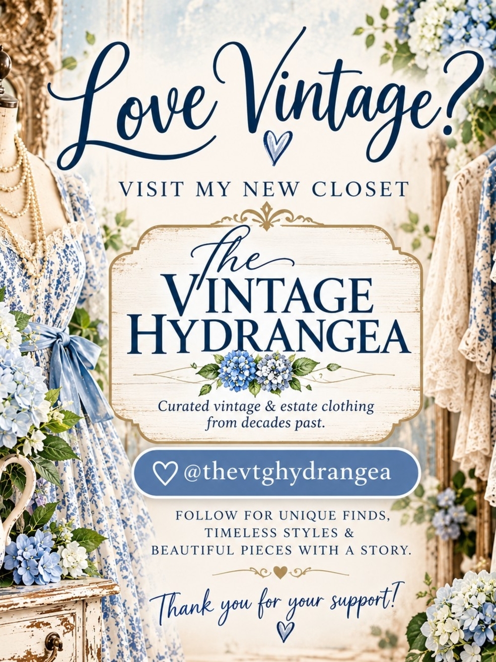 See New Closet For Vintage Only Estate Items. Items Will Be Uploaded Daily.